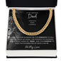 Cuban Neck Chain for Dad - Pride and Courage