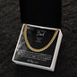 Cuban Neck Chain for Dad - Pride and Courage