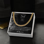 Cuban Neck Chain for Dad - Pride and Courage