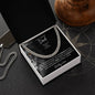 Cuban Neck Chain for Dad - Pride and Courage