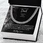 Cuban Neck Chain for Dad - Pride and Courage