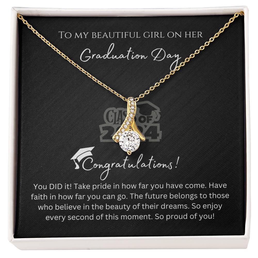 Necklace for Daughter's Graduation - With Message Card