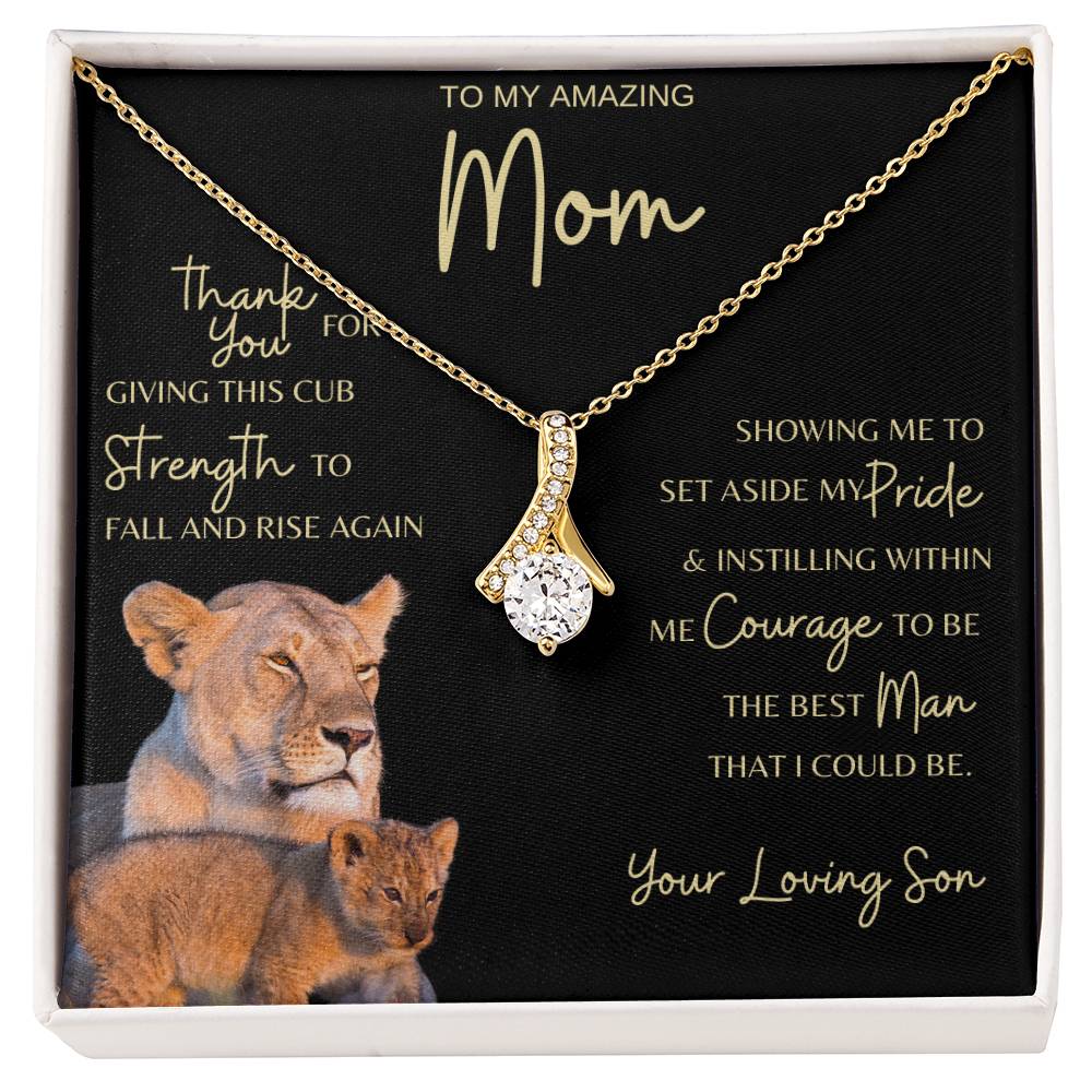 Mom Gift Necklace from Son - Grateful Cub