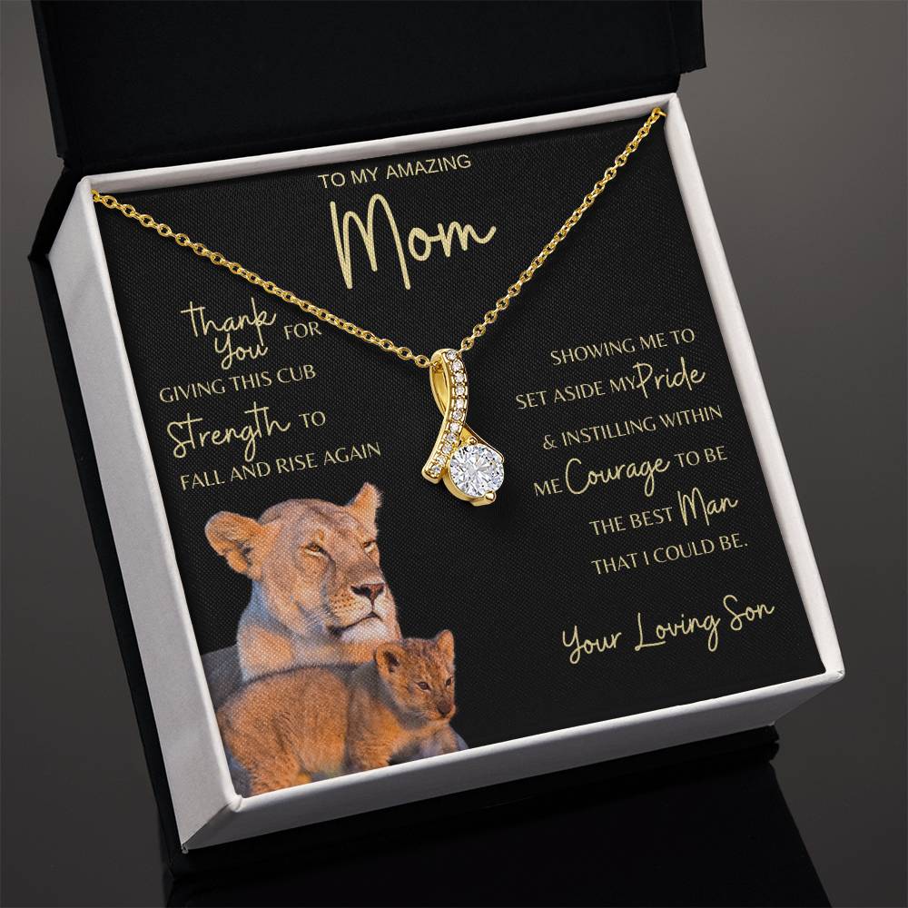 Mom Gift Necklace from Son - Grateful Cub