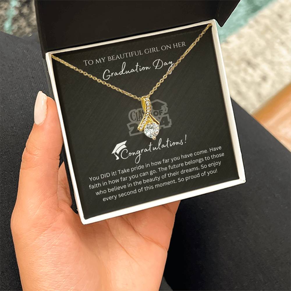 Necklace for Daughter's Graduation - With Message Card