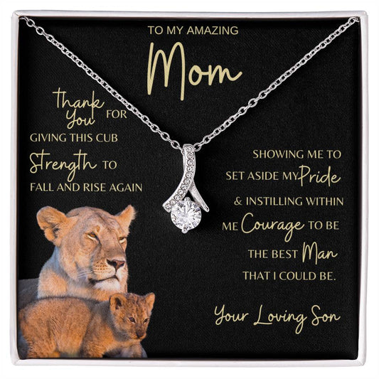 Mom Gift Necklace from Son - Grateful Cub