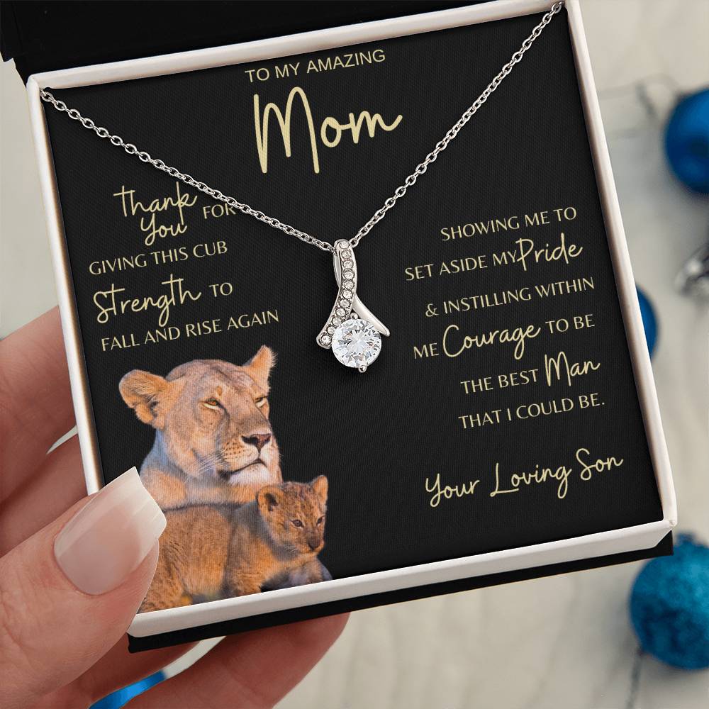 Mom Gift Necklace from Son - Grateful Cub