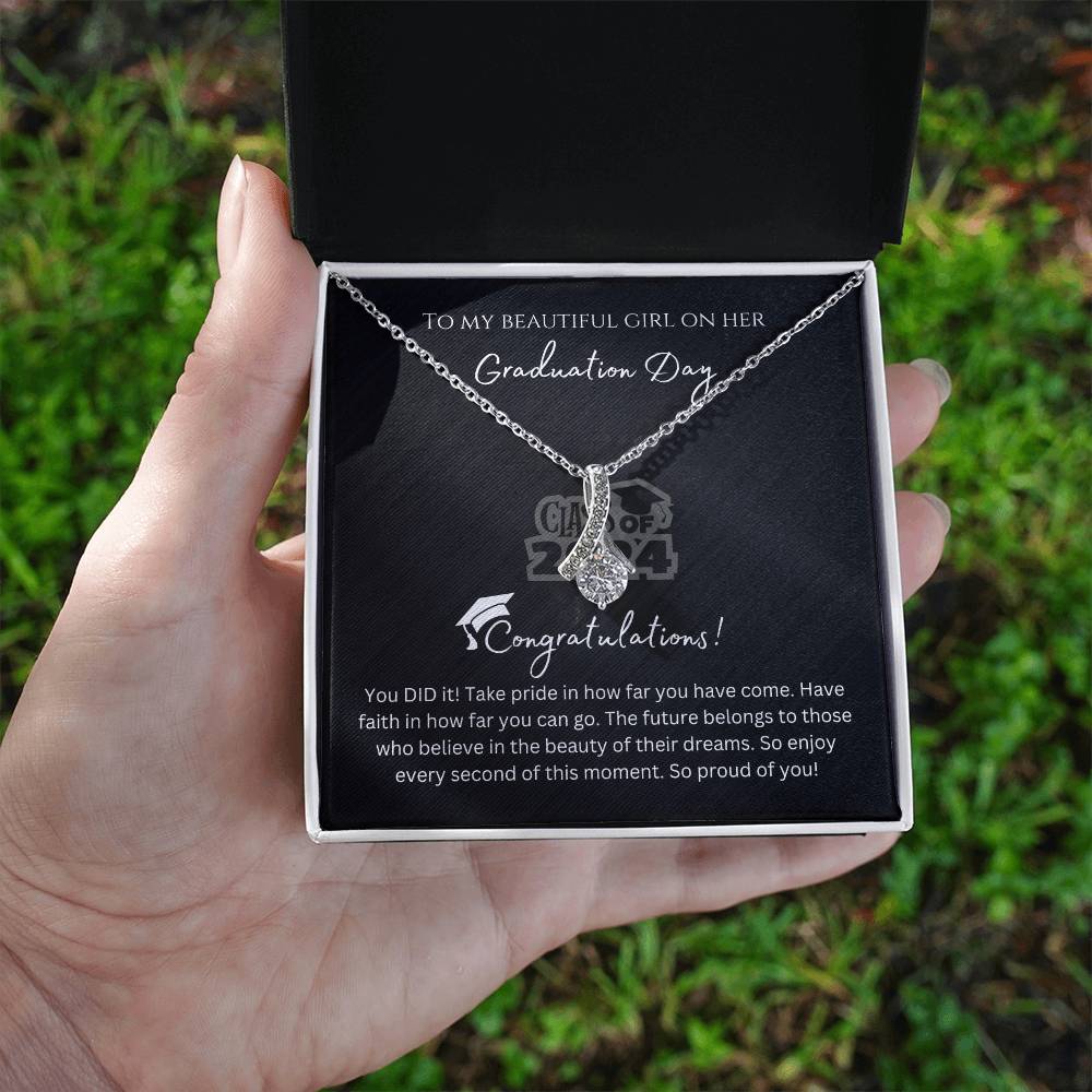 Necklace for Daughter's Graduation - With Message Card