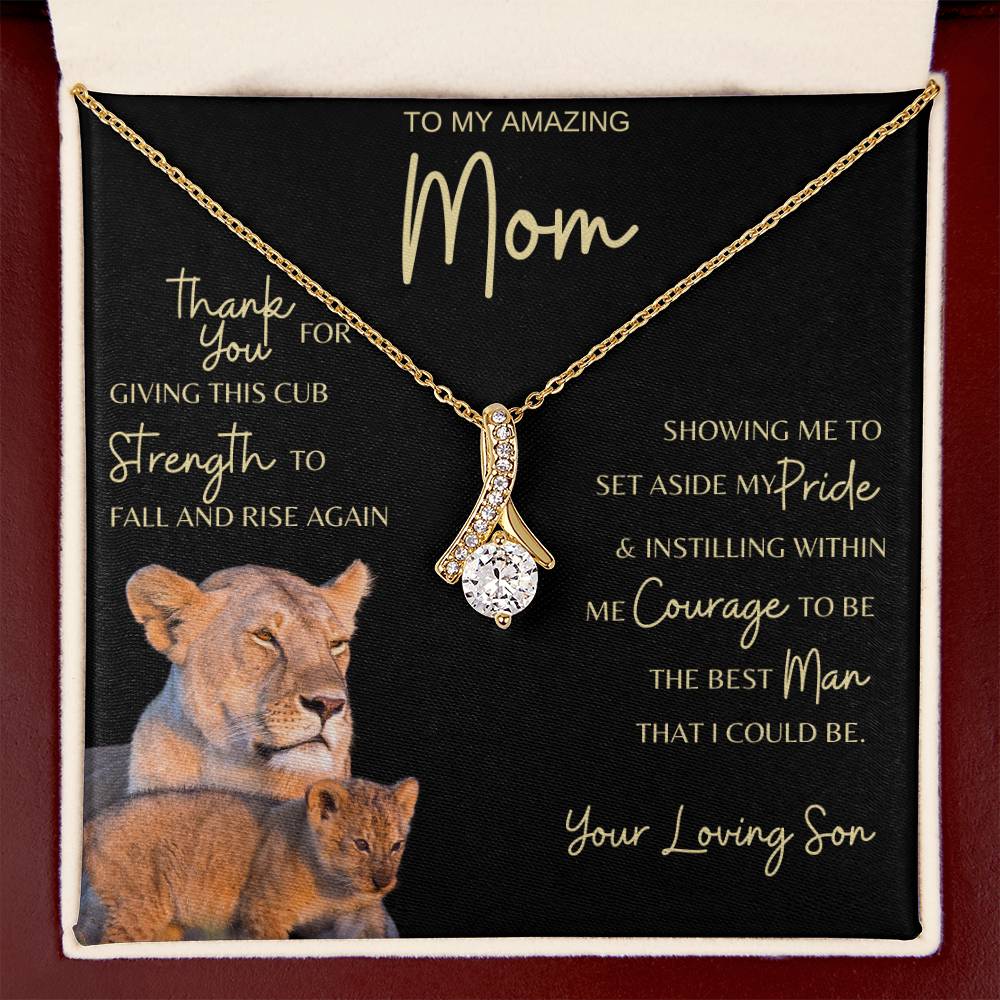 Mom Gift Necklace from Son - Grateful Cub