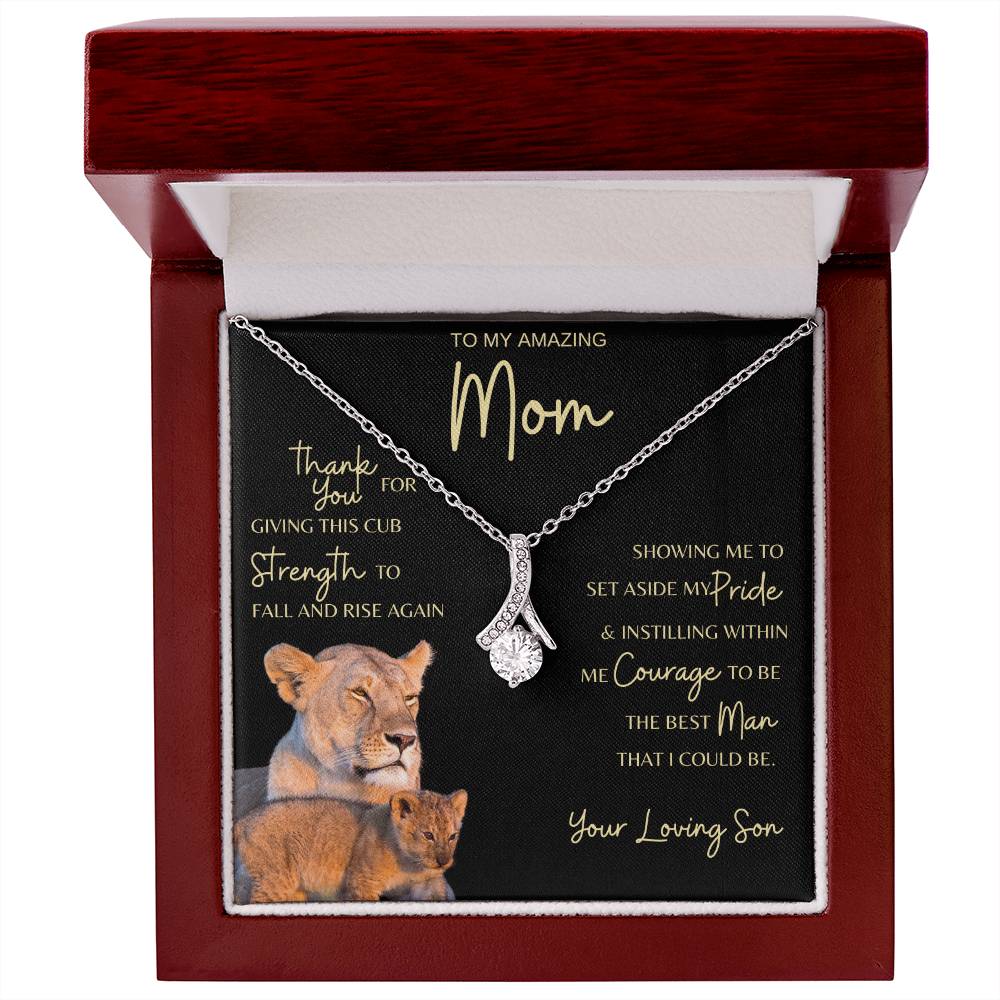 Mom Gift Necklace from Son - Grateful Cub