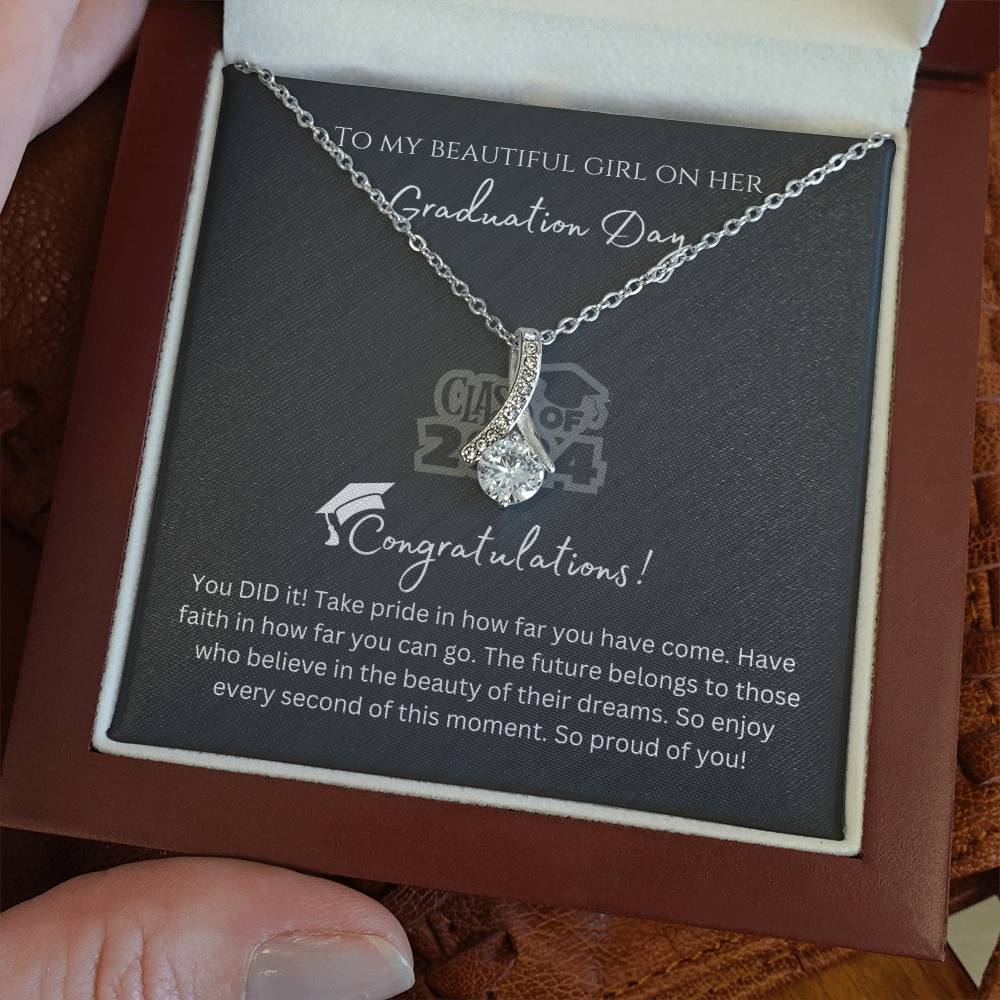 Necklace for Daughter's Graduation - With Message Card