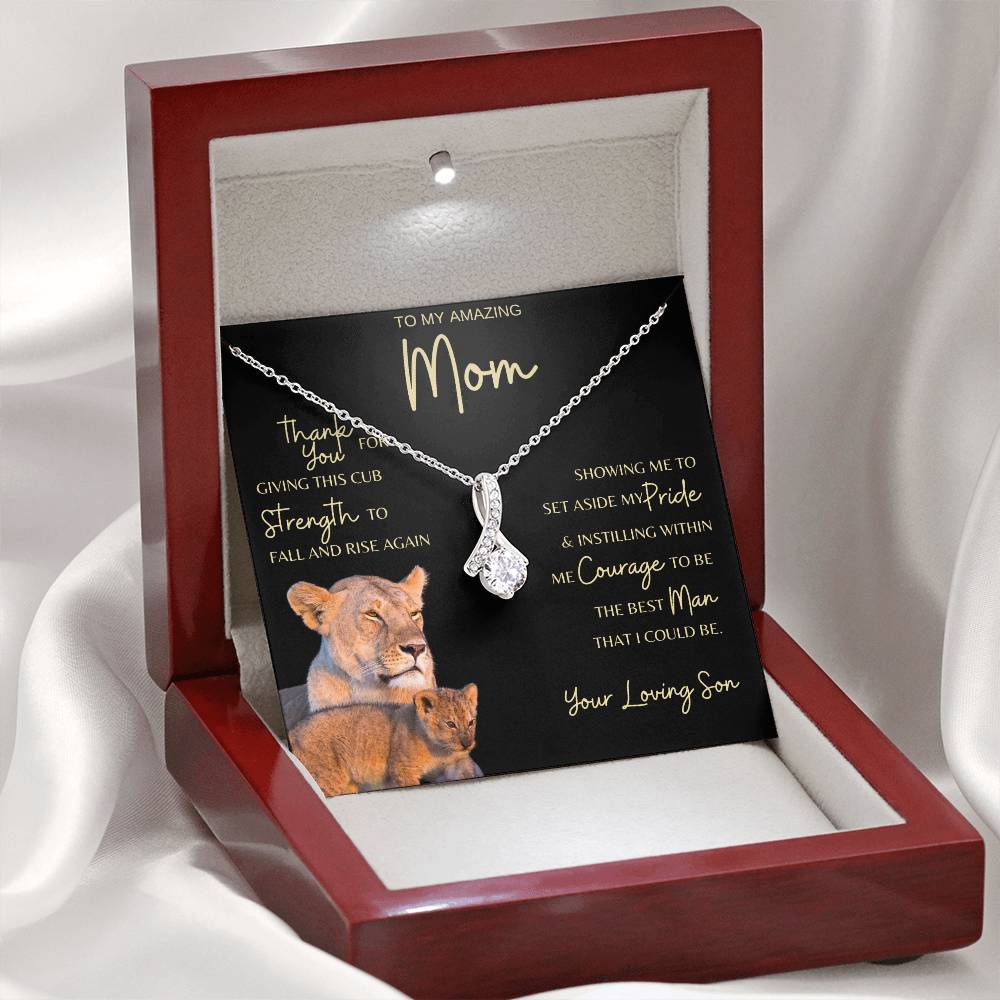 Mom Gift Necklace from Son - Grateful Cub