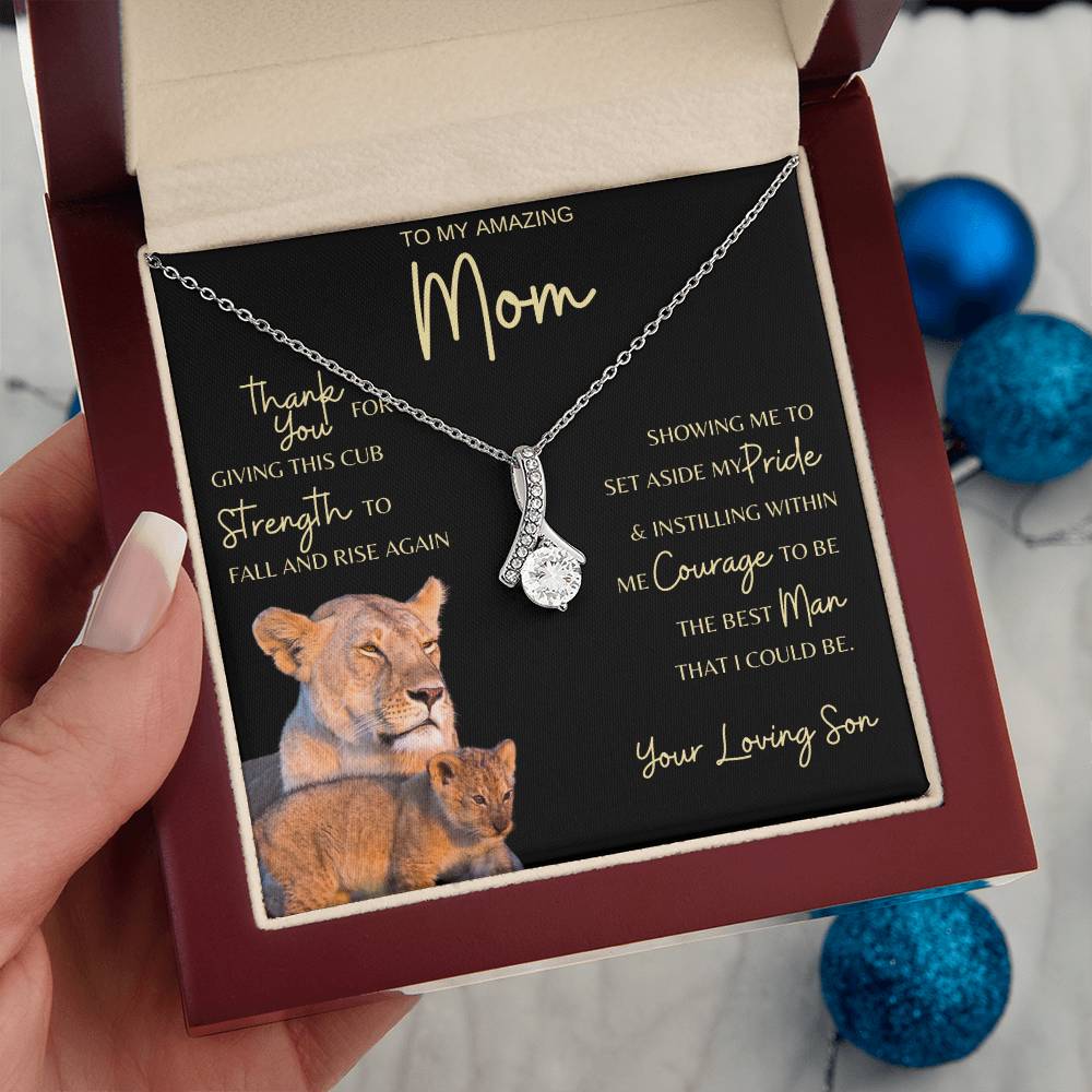 Mom Gift Necklace from Son - Grateful Cub