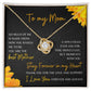 Mom Necklace with Message Card from Son