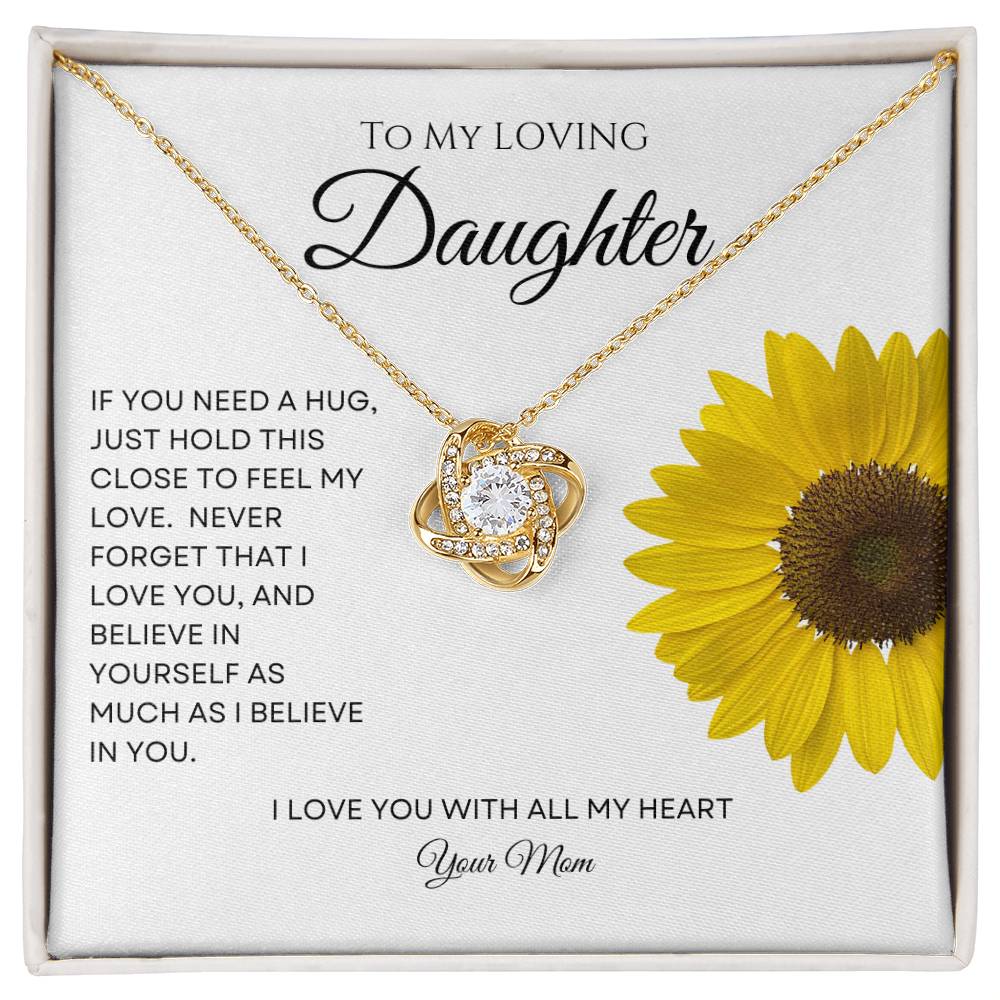 Love Knot Daughter Necklace from Mom - Hold This Close - Daisy