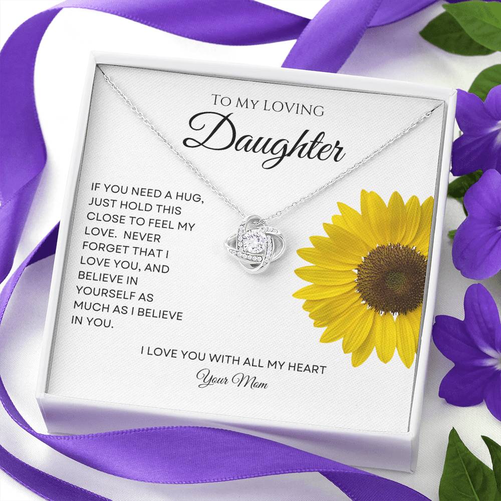 Love Knot Daughter Necklace from Mom - Hold This Close - Daisy