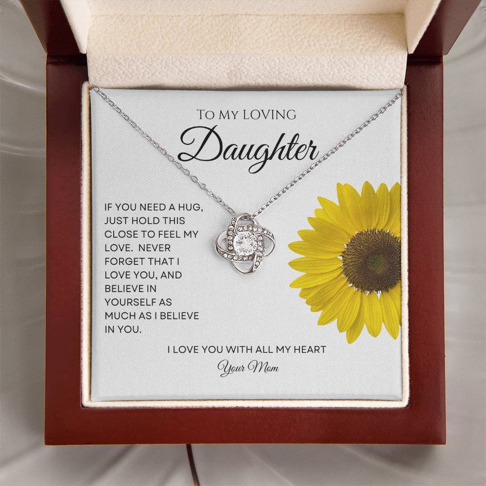 Love Knot Daughter Necklace from Mom - Hold This Close - Daisy