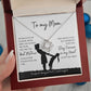 Mom Necklace With Message Card - From Daughter