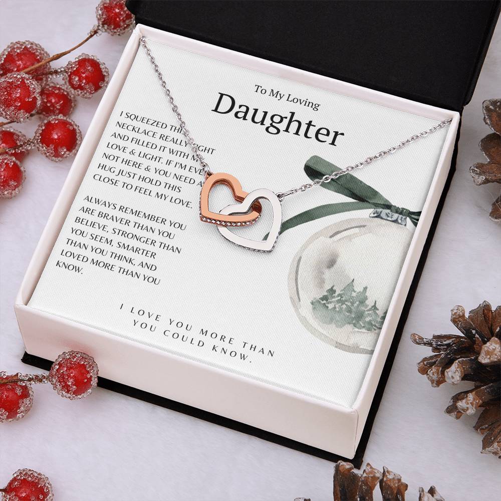 Christmas Necklace for Daughter - Snow Globe Ornament