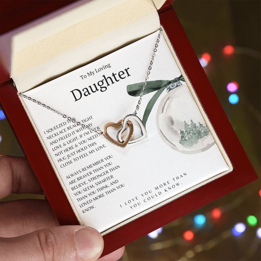 Christmas Necklace for Daughter - Snow Globe Ornament