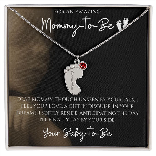 Mommy to Be Necklace from Baby to Be