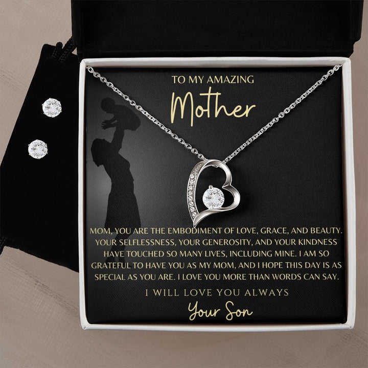 Son to mother hotsell necklace